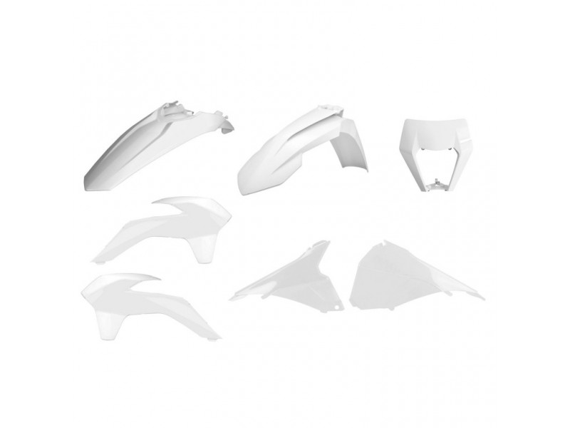 Kit plastice POLISPORT 90879 restyling Alb