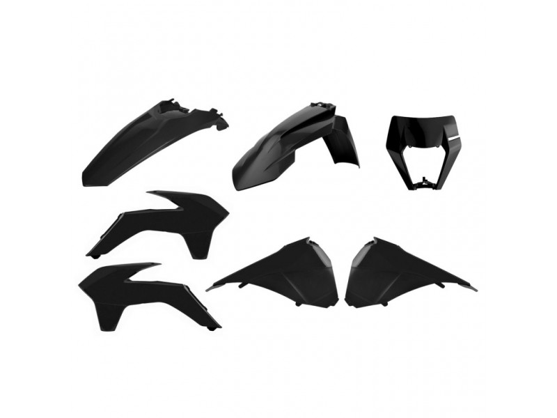 Kit plastice POLISPORT 90880 restyling Negru