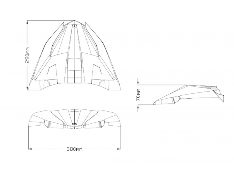 Frontal extension fender PUIG 3483J matt black