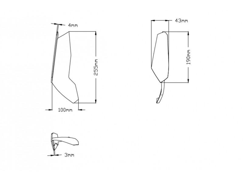 Side spoilers PUIG DOWNFORCE 3658A Albastru
