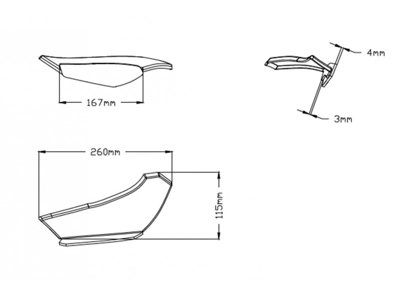 Side spoilers PUIG DOWNFORCE 3172N Negru
