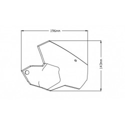 Handelbar deflector PUIG 1319F dark smoke Handelbar deflector PUIG 1319F dark smoke