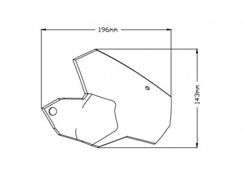Handelbar deflector PUIG 1319W transparent