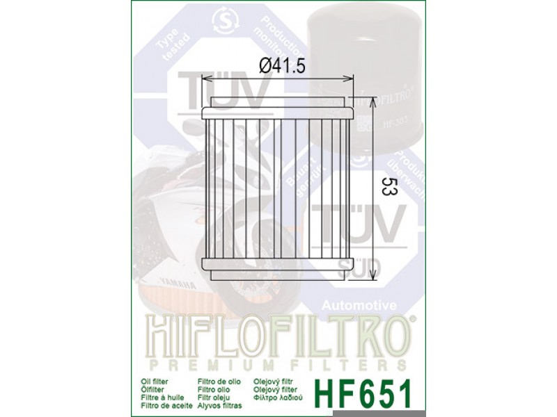 Filtru de ulei HIFLOFILTRO HF561