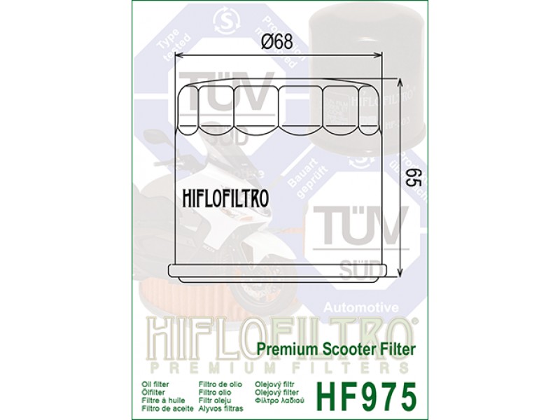Filtru de ulei HIFLOFILTRO HF975 Filtru de ulei HIFLOFILTRO HF975