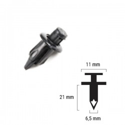 Plastic rivet RMS 121832011 Plastic rivet RMS 121832011