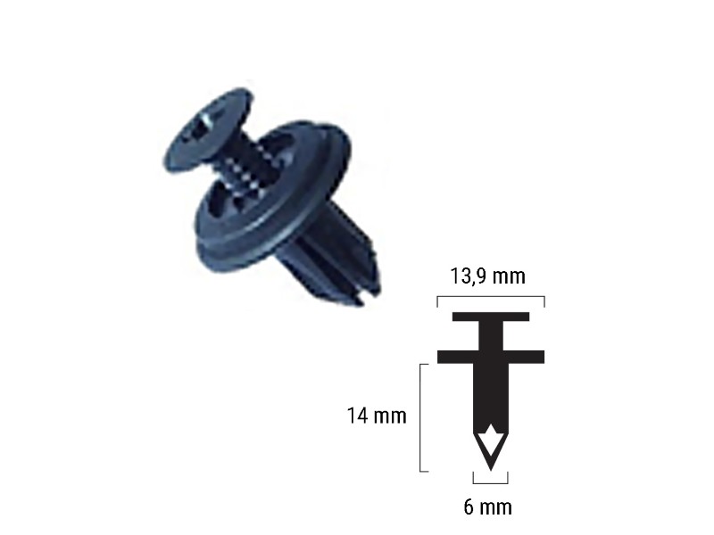 Plastic rivet RMS 121832014