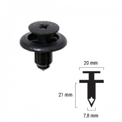 Plastic rivet RMS 121832015 Plastic rivet RMS 121832015