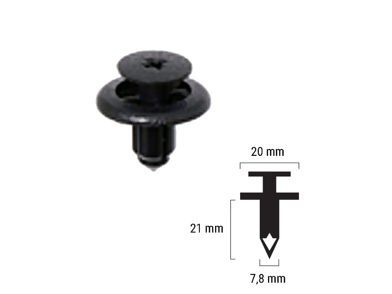 Plastic rivet RMS 121832015 Plastic rivet RMS 121832015