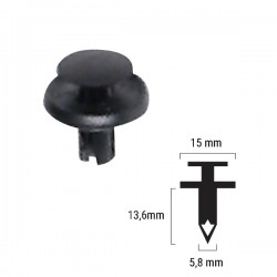 Plastic rivet RMS 121832017 Plastic rivet RMS 121832017