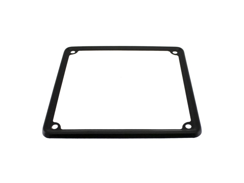 Number plate carrier RMS 142700400 for Vespa and vintage bikes black painted steel