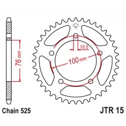 Foaie spate JT JTR 15-44 44T, 525 Foaie spate JT JTR 15-44 44T, 525