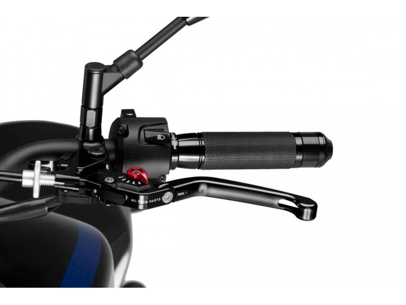 Clutch lever without adapter PUIG 3.0 210NR foldable negru/rosu