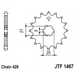 Pinion fata JT JTF 1467-13 13T, 428 Pinion fata JT JTF 1467-13 13T, 428