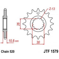 Pinion fata JT JTF 1579-15 15T, 520 Pinion fata JT JTF 1579-15 15T, 520