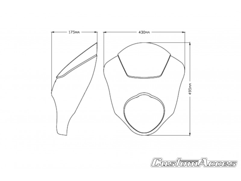 Semifairing PUIG DARK NIGHT 21108H smoke