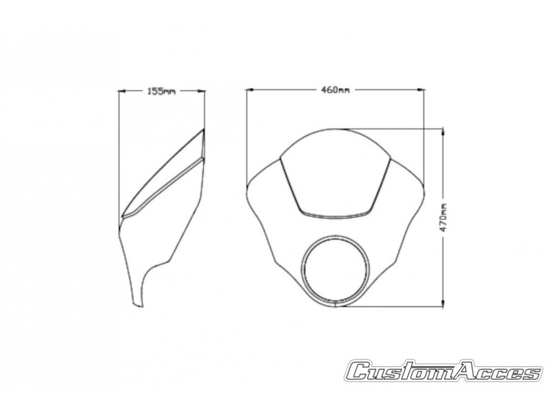 Semifairing PUIG DARK NIGHT 21097H smoke