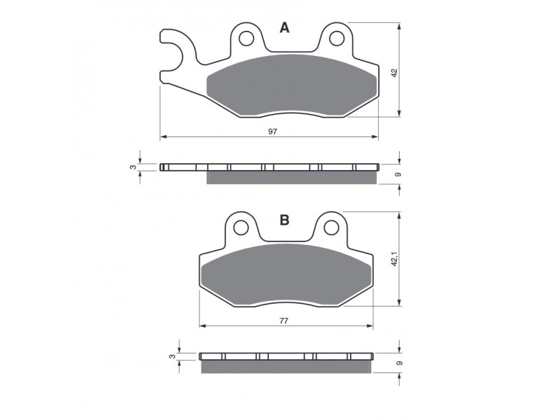 Placute de frana GOLDFREN 334 S3