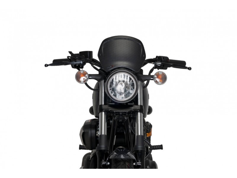 Windshield PUIG FRONTAL PLATE 3812C carbon look