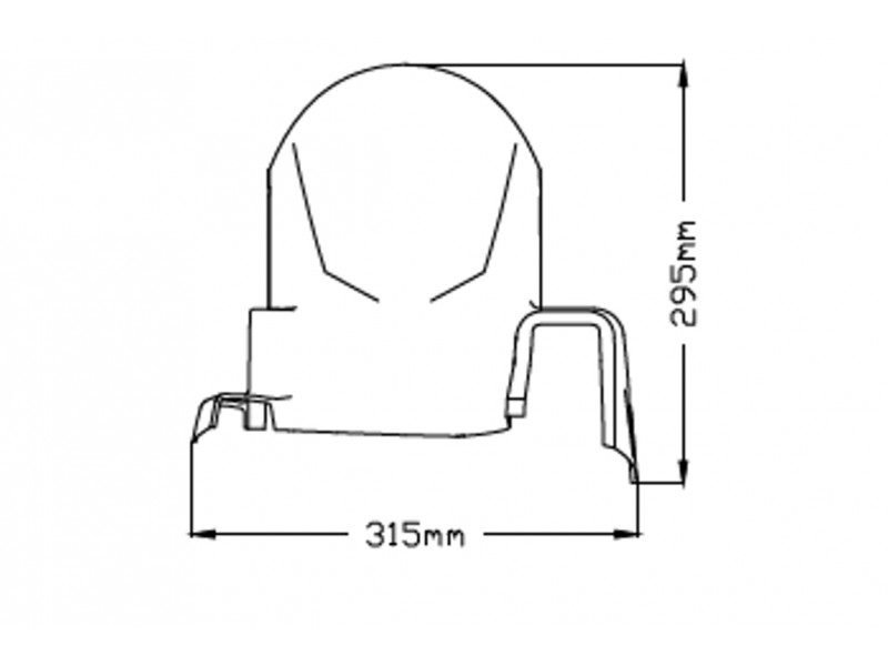 Aripa de spate PUIG S 3825J matt black