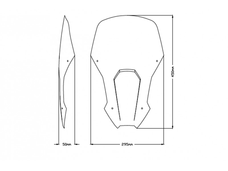 Windscreen PUIG TOURING 3820H smoke