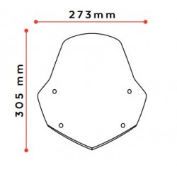 Windshield PUIG NEW. GEN SPORT 3767W transparent Windshield PUIG NEW. GEN SPORT 3767W transparent