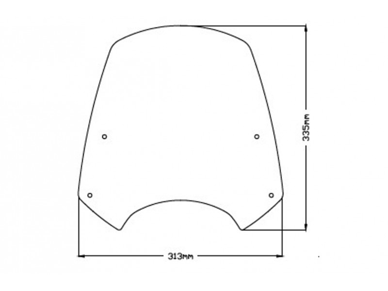 Windshield PUIG NEW. GEN SPORT 3834F dark smoke