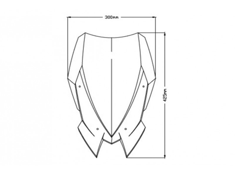 Windshield PUIG NEW. GEN TOURING 3865F dark smoke Windshield PUIG NEW. GEN TOURING 3865F dark smoke