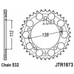 Foaie spate JT JTR 1873-48 48T, 532 Foaie spate JT JTR 1873-48 48T, 532