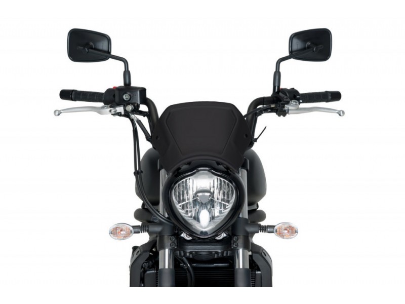 Windshield PUIG FRONTAL PLATE 3592N Negru aluminium