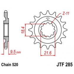 Pinion fata JT JTF 285-15 15T, 520 Pinion fata JT JTF 285-15 15T, 520
