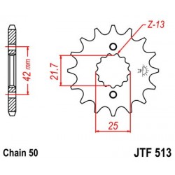 Pinion fata JT JTF 513-13 13T, 530 Pinion fata JT JTF 513-13 13T, 530