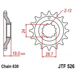 Pinion fata JT JTF 526-15 15T, 630 Pinion fata JT JTF 526-15 15T, 630