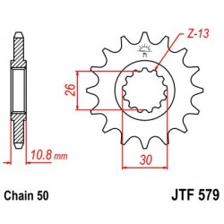 Pinion fata JT JTF 579-14 14T, 530 Pinion fata JT JTF 579-14 14T, 530