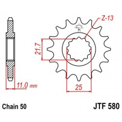 Pinion fata JT JTF 580-15 15T, 530 Pinion fata JT JTF 580-15 15T, 530