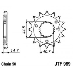 Pinion fata JT JTF 989-21 21T, 530 Pinion fata JT JTF 989-21 21T, 530