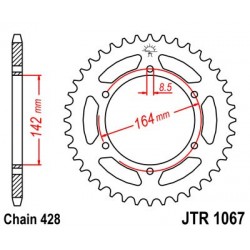 Foaie spate JT JTR 1067-52 52T, 428 Foaie spate JT JTR 1067-52 52T, 428
