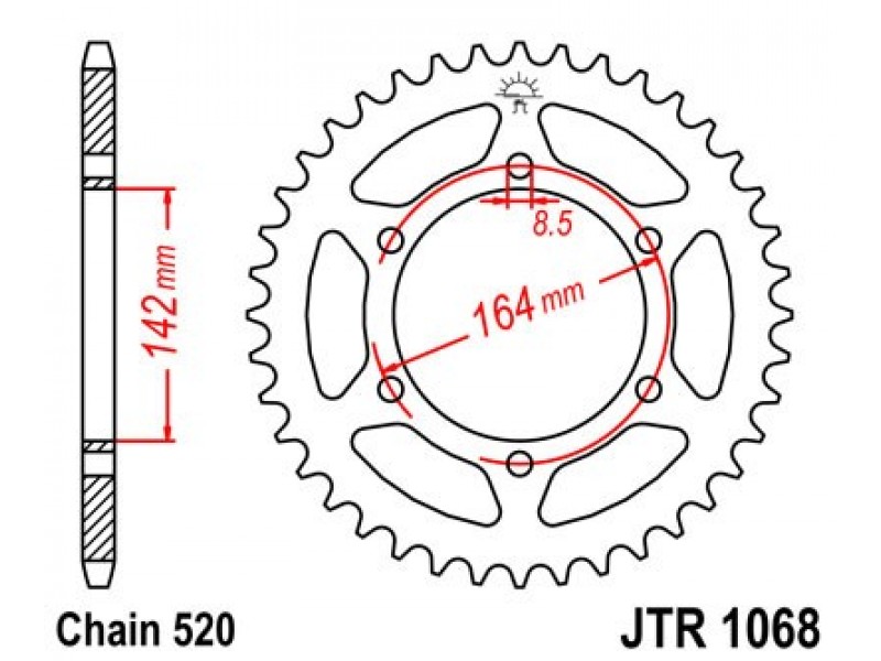 Foaie spate JT JTR 1068-46 46T, 520