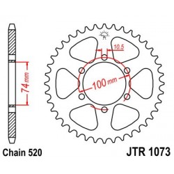 Foaie spate JT JTR 1073-46 46T, 520 Foaie spate JT JTR 1073-46 46T, 520