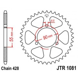 Foaie spate JT JTR 1081-46 46T, 428 Foaie spate JT JTR 1081-46 46T, 428