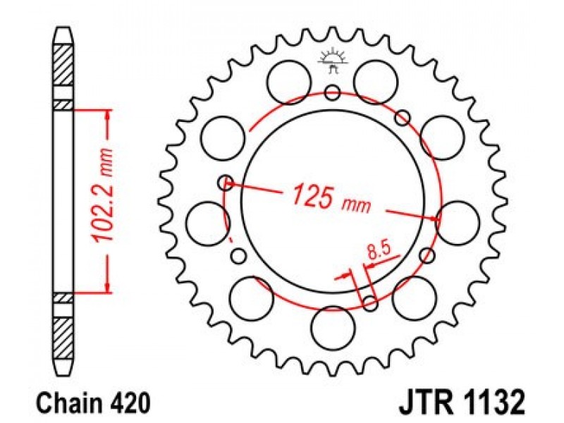 Foaie spate JT JTR 1132-48 48T, 420 Foaie spate JT JTR 1132-48 48T, 420
