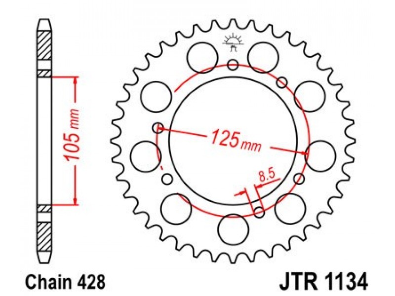 Foaie spate JT JTR 1134-51 51T, 428