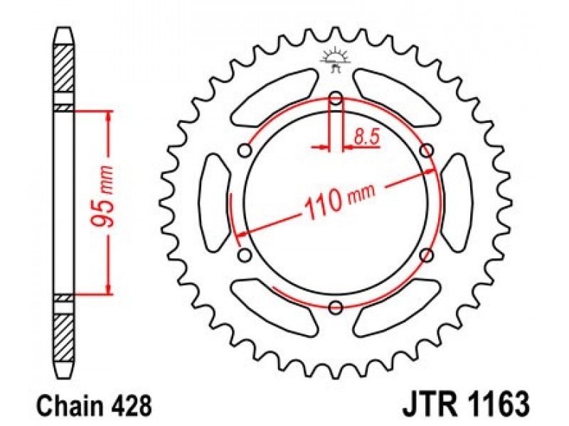Foaie spate JT JTR 1163-45 45T, 428