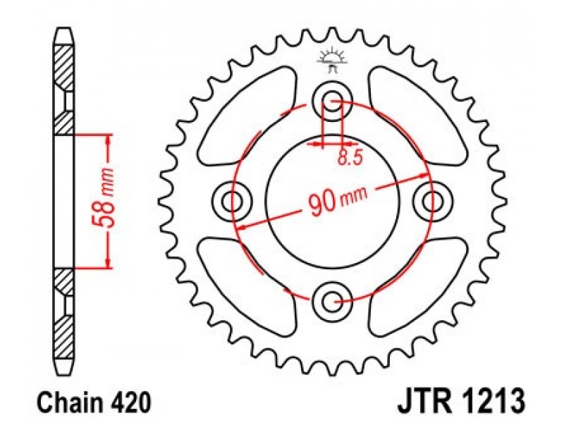 Foaie spate JT JTR 1213-37 37T, 420
