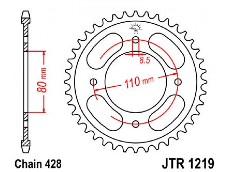 Foaie spate JT JTR 1219-42 42T, 428 Foaie spate JT JTR 1219-42 42T, 428