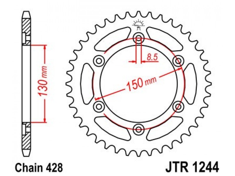 Foaie spate JT JTR 1244-51 51T, 428