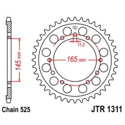Foaie spate JT JTR 1311-45 45T, 525 Foaie spate JT JTR 1311-45 45T, 525