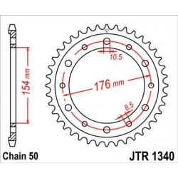 Foaie spate JT JTR 1340-43 43T, 530 Foaie spate JT JTR 1340-43 43T, 530