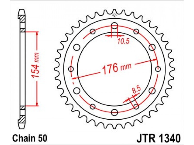 Foaie spate JT JTR 1340-44 44T, 530 Foaie spate JT JTR 1340-44 44T, 530