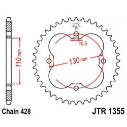 Foaie spate JT JTR 1355-48 48T, 428 Foaie spate JT JTR 1355-48 48T, 428